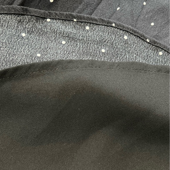 LOFT Dark Blue Polka Dot Midi A-Line Skirt - Picture 10 of 10